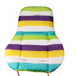Новый стиль для маленьких детей мягкие толстые подушка для коляски стул BB автомобиля зонтик корзину сиденье Pad хлопок полосатый лайнер