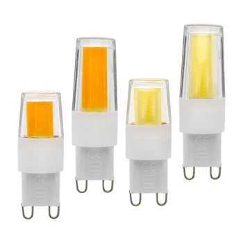 

2017 Newest Dimmable G9 Ceramics Light Fireproof PC No Flicker COB LED Bulb 5W 7W 220V 230V replace halogen lamp