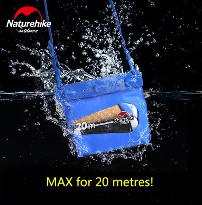 Naturehike bolsa impermeable del PVC Natación trekking río rafting drifting Surf bolsa Paquetes ventana transparente saco seco Naturehike bolsa impermeable del PVC Natación trekking río rafting drifting Surf bolsa Paquetes ventana transparente saco seco