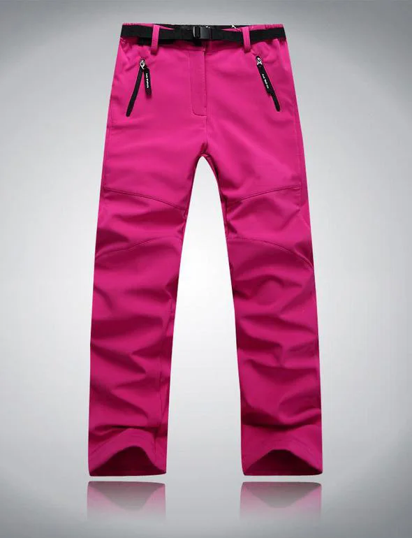 ARCTIC светильник для кемпинга, походов, лыжных брюк, женские брюки для отдыха на открытом воздухе, ветронепроницаемые, сохраняющие тепло, мягкие женские штаны AD095 - Цвет: Rose red