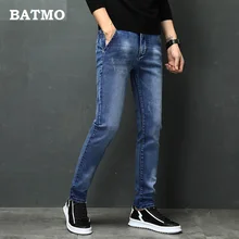 Новое поступление весенние джинсы мужские модные эластичные мужские джинсы Высокое качество удобные тонкие мужские хлопковые джинсы брюки, 27-36