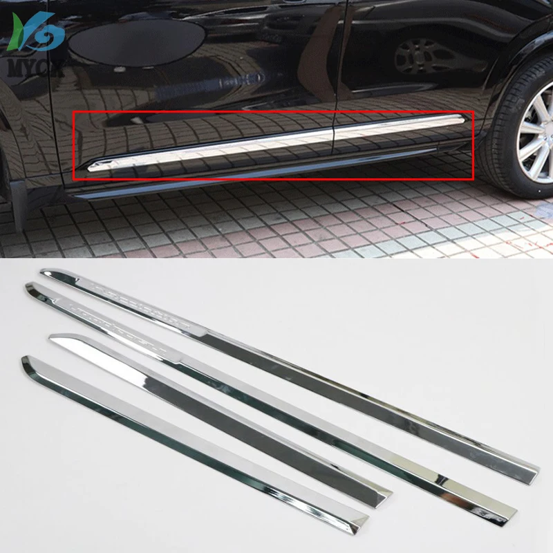 

For Volvo XC90 XC 90 2015 2016 2017 2018 ABS Chrome Side Door Car Body Molding Cover Trim 4pcs Car Styling Accessories