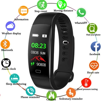 

F64 Smart Fitness Bracelet IP68 Waterproof Smart Band Blood Pressure Heart Rate Monitor Electronic Health Wristband PK mi band 3
