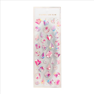 Kawaii 3D Сердце кристально прозрачная наклейка украшение DIY альбом дневник планировщик для скрапбукинга этикетка наклейка - Цвет: 03 diamond