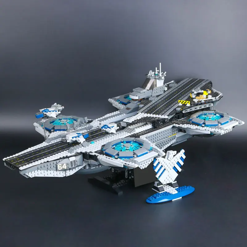07043 Super Heroes Щит Helicarrier Модель Строительство Наборы блоки кирпичи игрушки