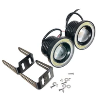 2 pz 2.5 “3” 3.5 “pollici COB LED Dell’automobile Della Luce di Nebbia Per Moto Lampada Della Nebbia con Fari alogeni di profondità halo Anelli Bianco SUV ATV Off Road camion