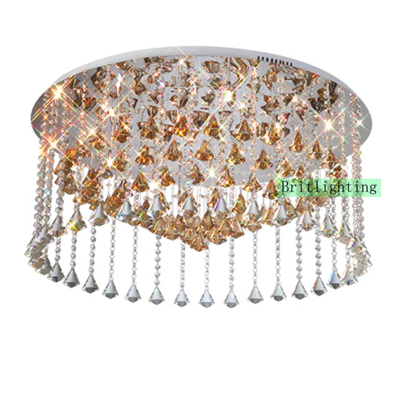 

k9 crystal ceiling light for living room diameter 80cm surface mounted lighting Luxury ceiling light flush mount ceiling light