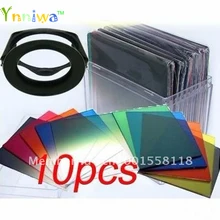 13 в 1(40,5 49 52 55 58 62 67 72 77 82 мм) кольцевой адаптер+ 10 шт. квадратный цветной фильтр+ фильтр коробка+ держатель фильтра для Cokin P