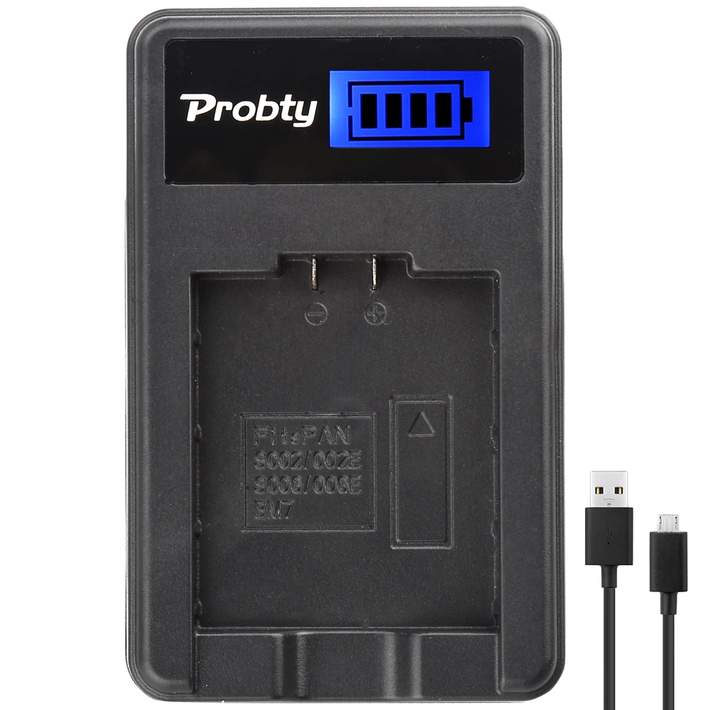 

Probty CGA-S006 CGA S006 LCD USB Charger for Panasonic Lumix DMC-FZ7 DMC-FZ8 DMC-FZ18 DMC-FZ28 DMC-FZ30 DMC-FZ35 DMC-FZ38 FZ50