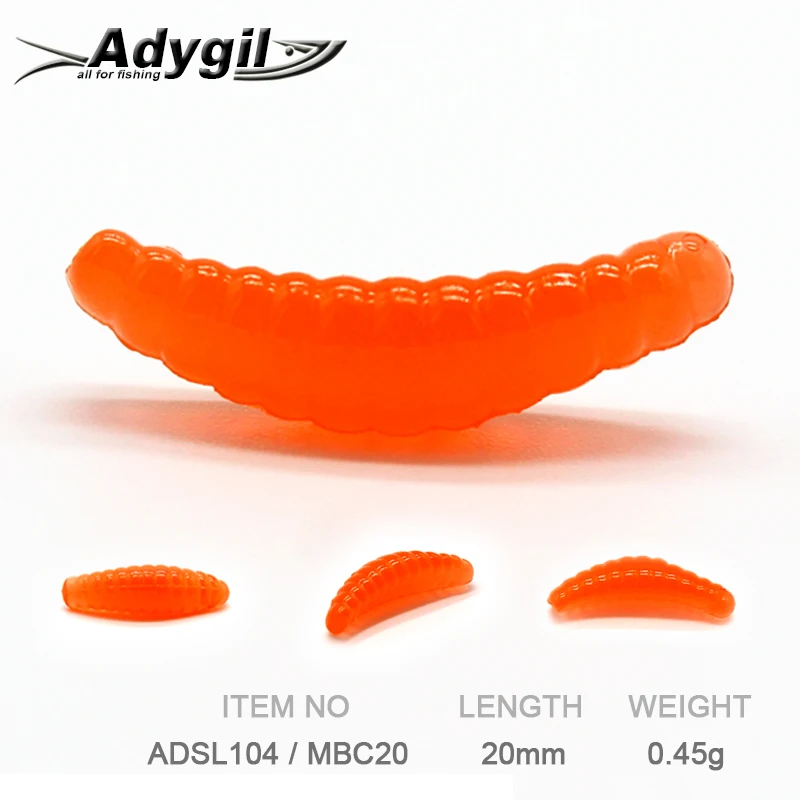 Рыболовная приманка ADYGIL Мягкая силиконовая ADSL104/MBC20 100 шт. 20 мм 0 45 г | Спорт и