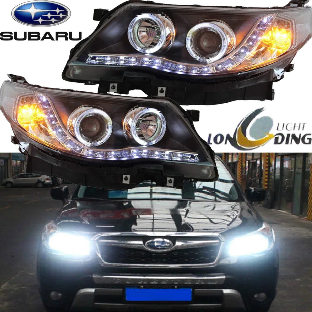 car styling,Forester headlight,20082012,Free ship! Forester fog,chrome,LED,Forester head lamp