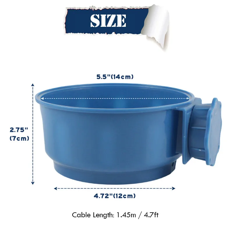 Abedoe 700ml Pet Safe 5v Heated Suspension Heated Dog Bowl Pet