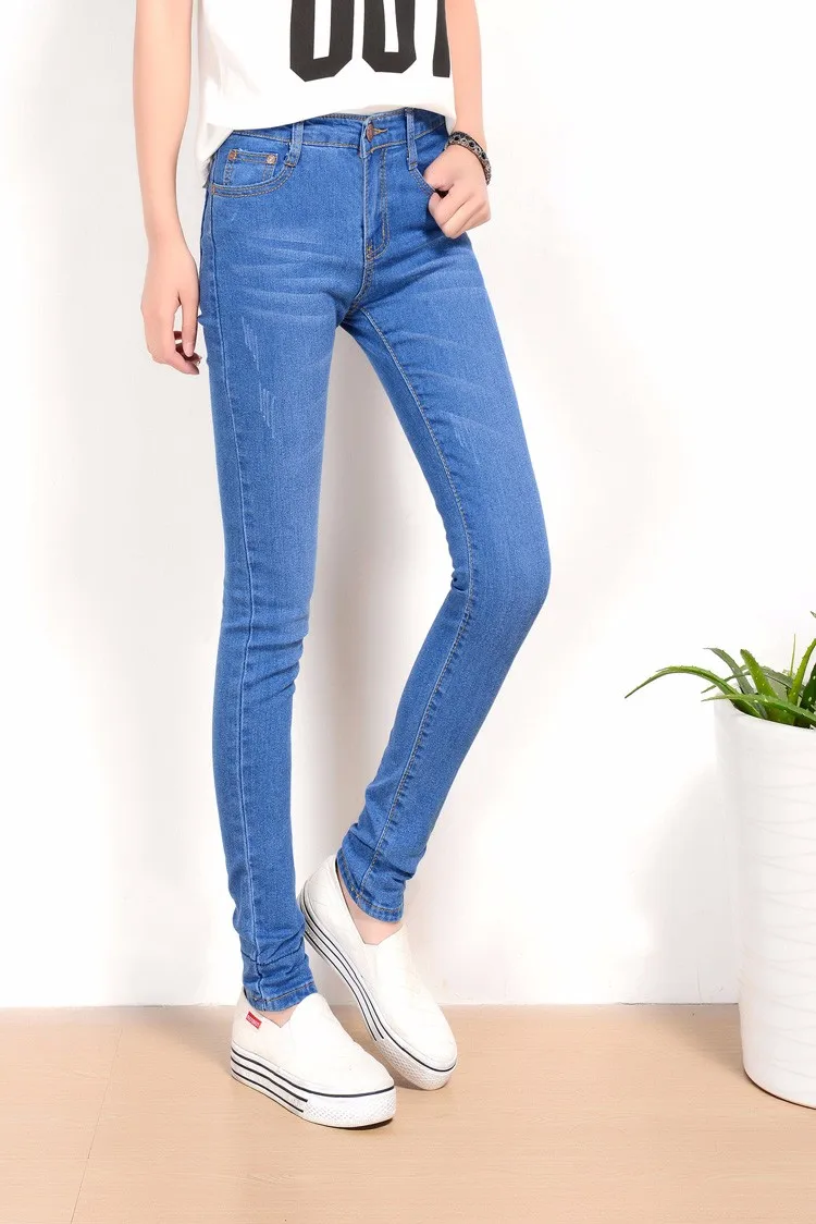 Женская одежда два износа манжеты эластичные джинсы стрейч повседневные джинсы тонкие джинсовые брюки узкие брюки женские плюс размер 25-36
