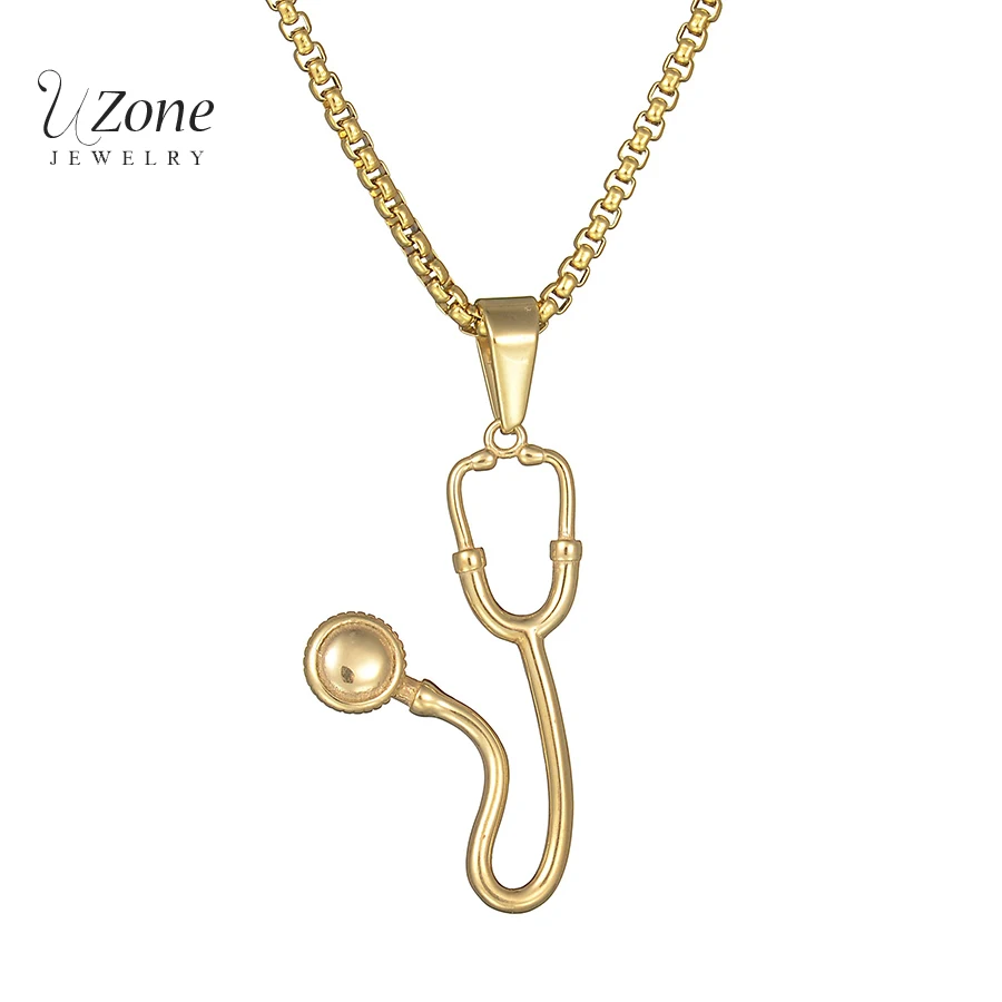 Buy Uzone New Doctor Jewelry Stethoscope Gold Color