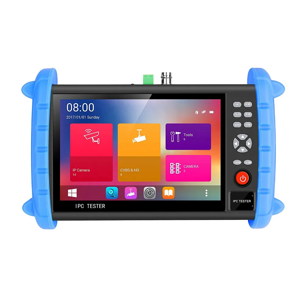 7 дюймов 5 в 1 H.265 4K HD CCTV тестер монитор AHD CVI TVI CVBS IP 8 м 4 HDMI In Rapid ONVIF WIFI UTP 12 В 24 POE 48