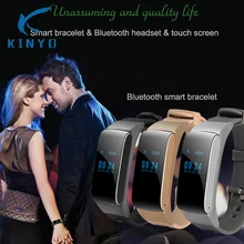 Kinyo умный браслет Bluetooth гарнитура сенсорный экран Портативный говорить шагомер Active Фитнес трекер smart band