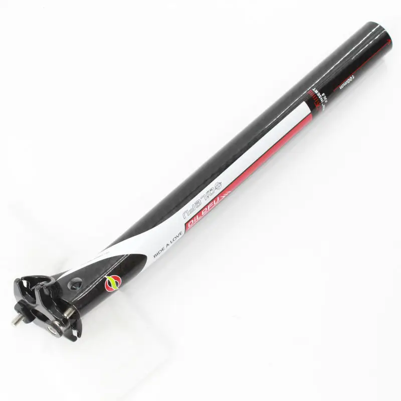 New QILEFU Road bike 3K full carbon windreaver racing seatpost Mountain