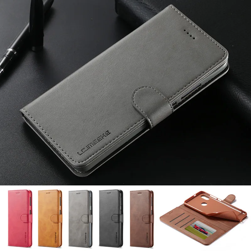 

Phone Leather Wallet Case for Xiaomi Redmi Note 7 Pro card slot holder stand flip silicone soft cover Redmi Note 7 Case