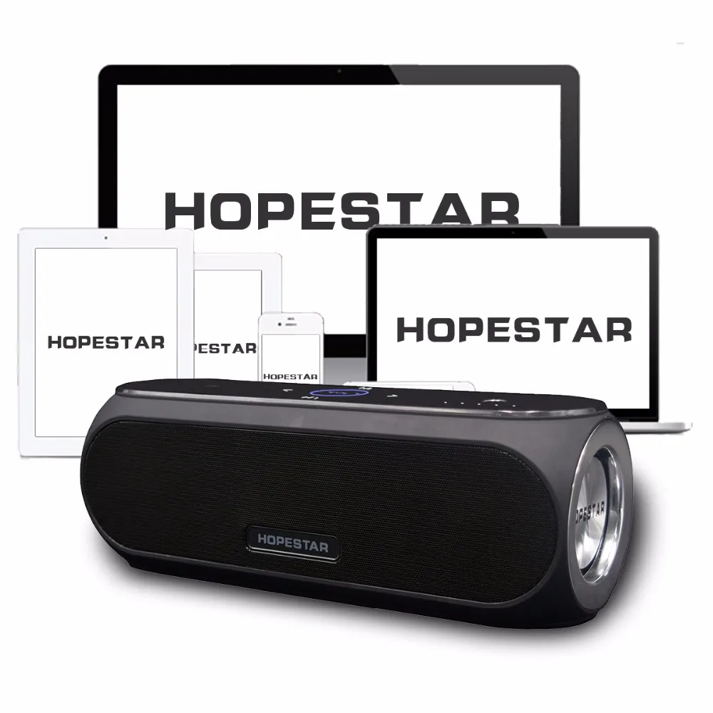 HOPESTAR H19 Портативный беспроводной Bluetooth динамик водонепроницаемый громкий динамик наружный басовый эффект внешний аккумулятор сабвуфер ТВ звуковая панель