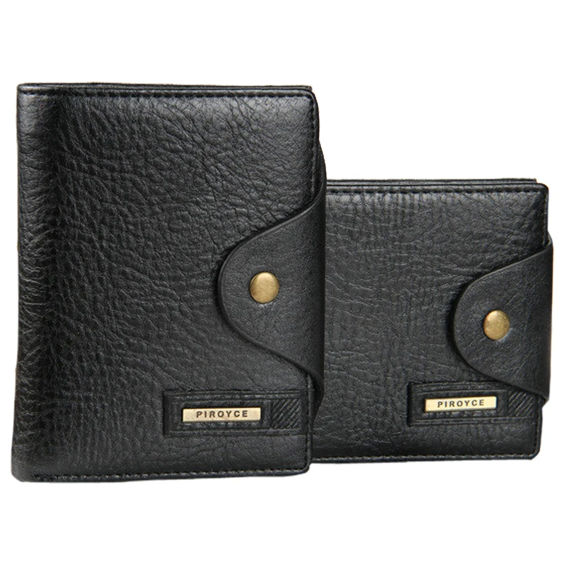 2016 Fashion Men Wallet PU Leather Short Purse with Coin Pocket Black Brown Wallets Zipper Bag Multifunction Wholesale