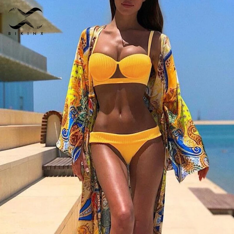 

Bikinx Brazilian micro bikinis 2019 woman biquini Push up sexy swimwear women swimsuit ribbed white bathing suit Summer swimming