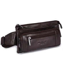 Мужская поясная сумка из воловьей кожи, первый слой, пояс со шлевками, кошелек для верховой езды, на плечо, через плечо, натуральная кожа, сумка-мессенджер, нагрудные сумки