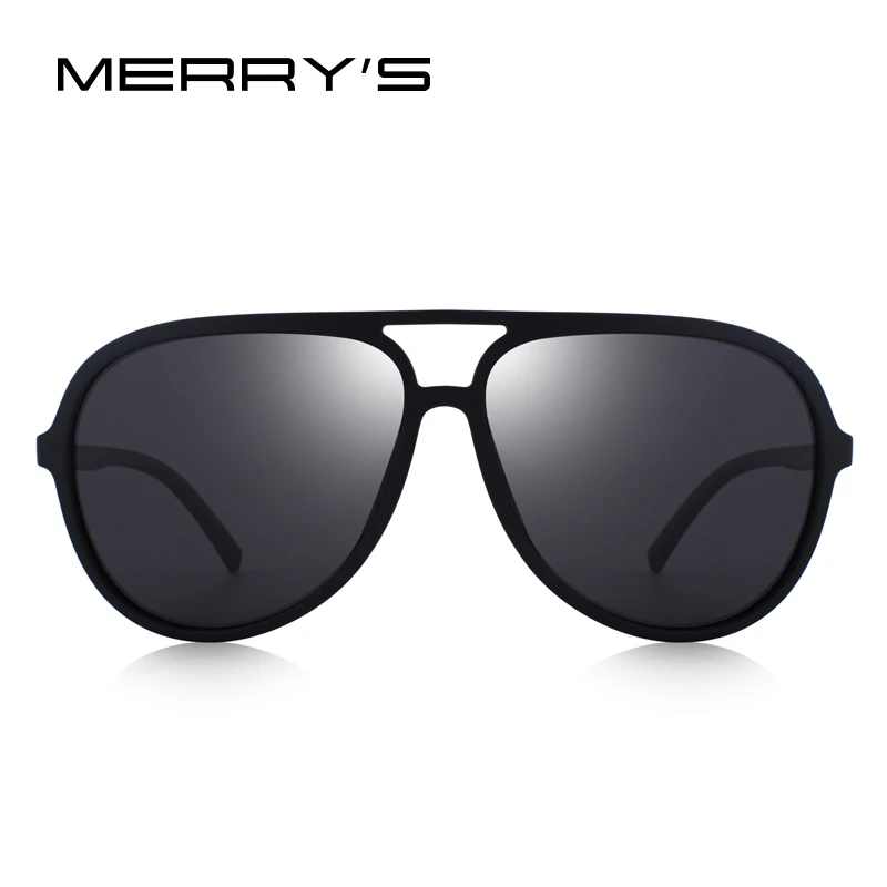 Beste MERRYS ONTWERP Mannen Classic Pilot Gepolariseerde Zonnebril Lichter Frame 100% Uv bescherming S8510