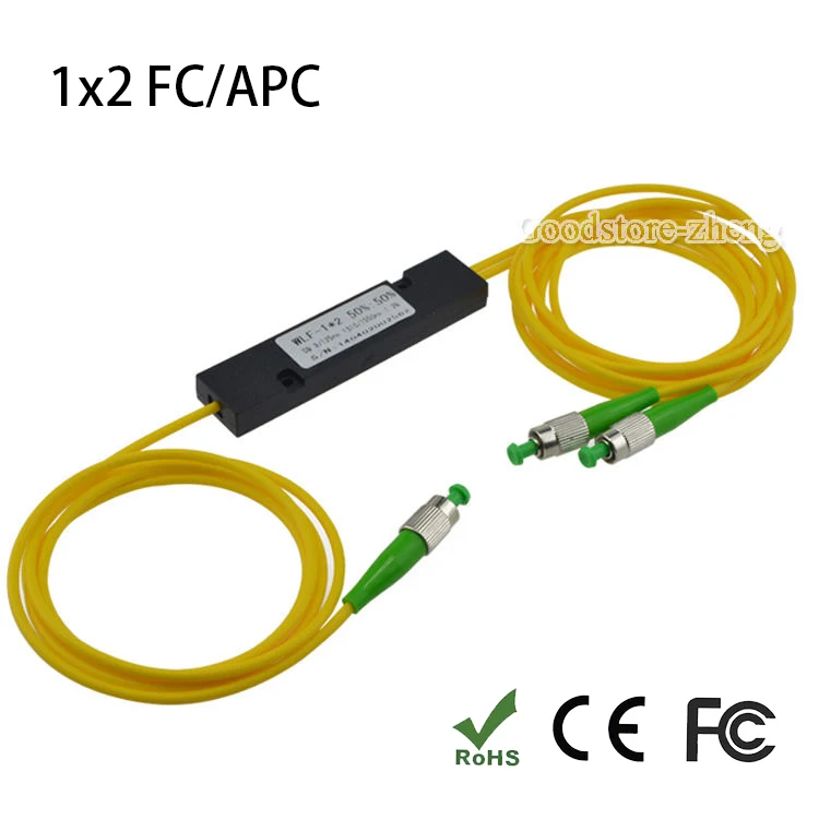 1x2 FC/APC FBT splitter PLC Splitter Fiber Optic Fiber Fiber pigtailed ...