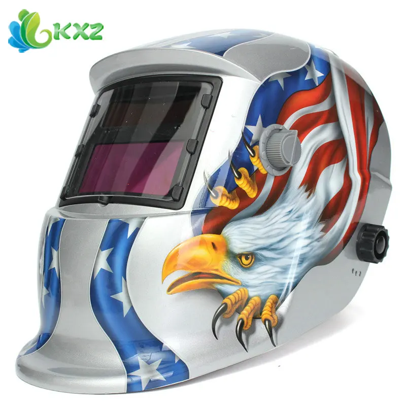 

Silver Eagle Solar Grinding Welding Helmet Lens Auto Darkening Electric Welder Mask Cap UV / IR Protection for Welding Machine