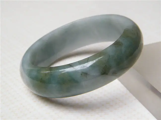 

NEW CHINA JADE 100% NATURAL Grade "A" BEAUTIFUL GREEN JADEITE BRACELET 58.5MM a 5.19