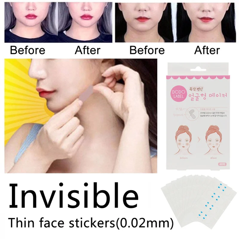 

V-Shape Lift Face Sticker Thin Face Artifact Invisible Sticker Medical Tape Makeup Face Lift Tool Slim Patch V Line Face Tape