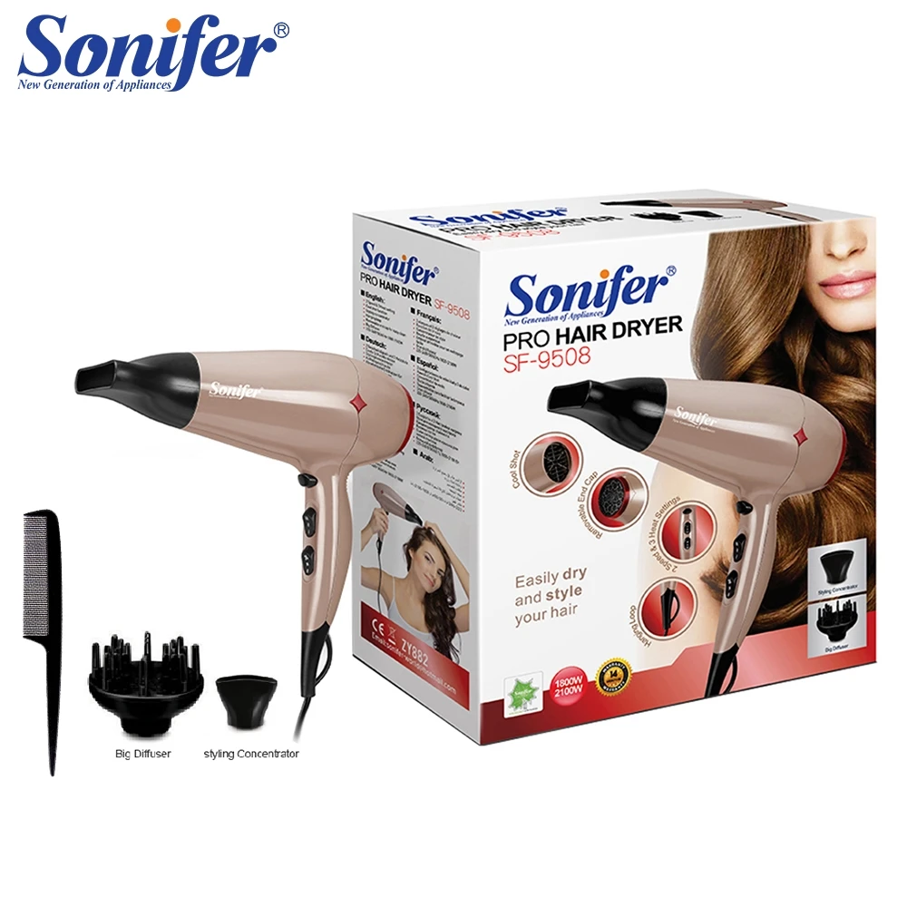 

Hairdresser Hair Dryers Brush and Hair Straightener Household Electric Blow Dryer Volumizer Bathroom Salon Equipment Sonifer