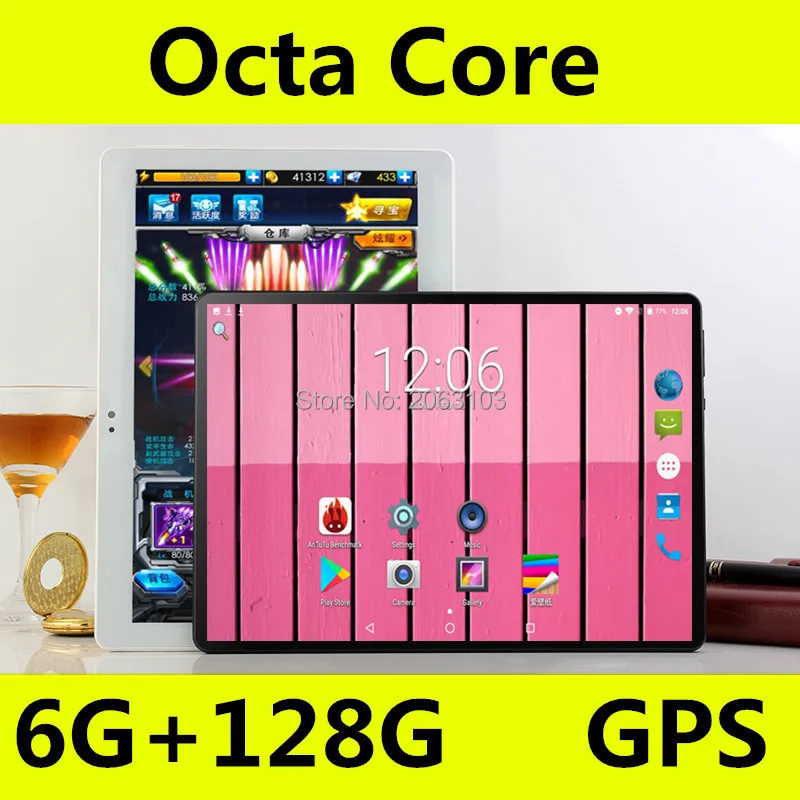 Новинка 2019 10 дюймов 4G FDD LTE планшет Octa Core 1280X800 IPS HD 8.0MP 6 Гб RAM 128 ROM Android 8 0 GPS планшеты 1