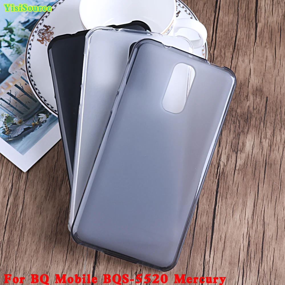 

Yisisource Case for Capa BQ Mobile BQS 5520 Mercury Silicone Pudding Soft Cover for BQ 5520 Mercury Phone Back Coque