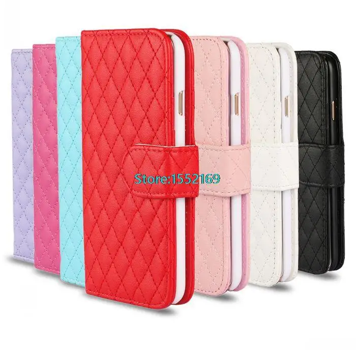 100pcs lot high quality wallet stand leather case for iPhone 6 4.7 phone case for iPhone6 4.7 cover case