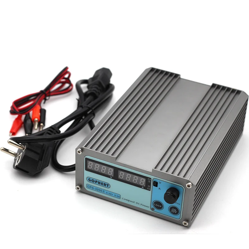 

CPS-3205 3205II New Version Mini Adjustable Digital Switch DC Power Supply WATT With Lock Function 0.001A 0.01V 32V 30V 5A