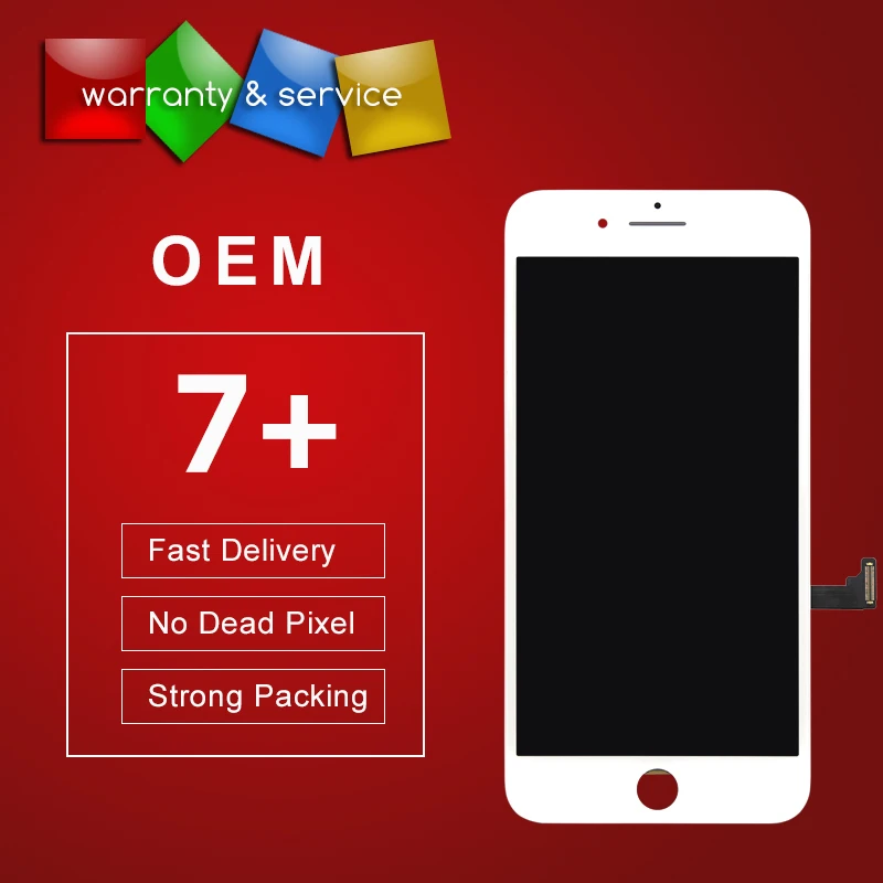 

Grade OEM No Dead Pixel for iPhone 7 plus LCD display screen Replacement Lens Pantalla with Touch Digitizer free ship