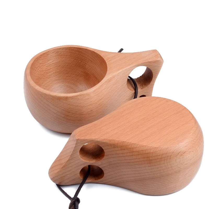 Vintage Wood Coffee Mugs Finland Kuksa Wooden Cups Coffee Tea Milk Mugs Beer Wine Cups Outdoor Camping Wooden Mugs Gift 3 Designs (1)