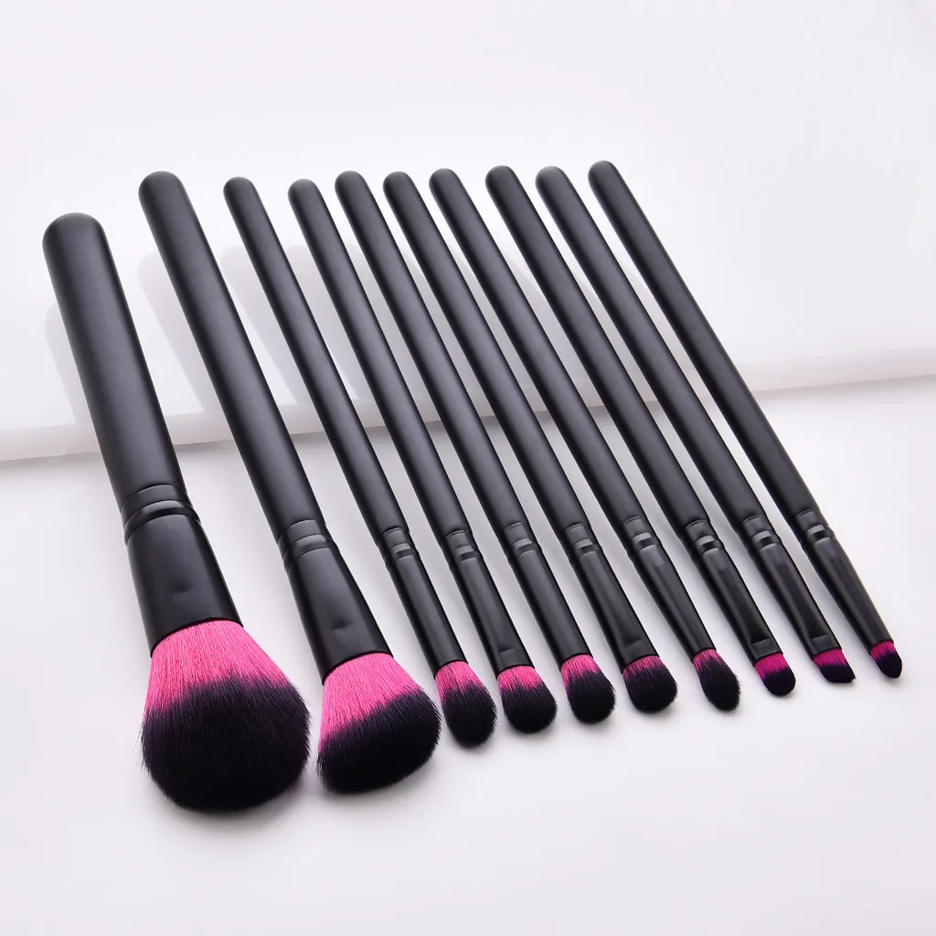 

GUJHUI Makeup Brushes set Professional with case Foundation Cosmetic Eyebrow Eyeshadow Brush Makeup Brush Sets Tools 10PCS 8W10