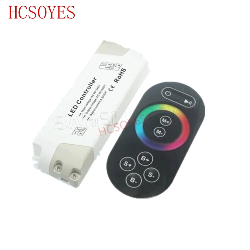

RF700 AC90V-240V Wireless led RGB controller 110V 220V with remote control for high voltage led rgb strip light lamp tape