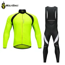 WOSAWE Pro Men Cycling Clothes Sets Bicycle Long Sleeve Jackets Black Soft Gel Pad MTB Bike Riding Cycling Sports Suits S-3XL WOSAWE Pro Men Cycling Clothes Sets Bicycle Long Sleeve Jackets Black Soft Gel Pad MTB Bike Riding Cycling Sports Suits S-3XL