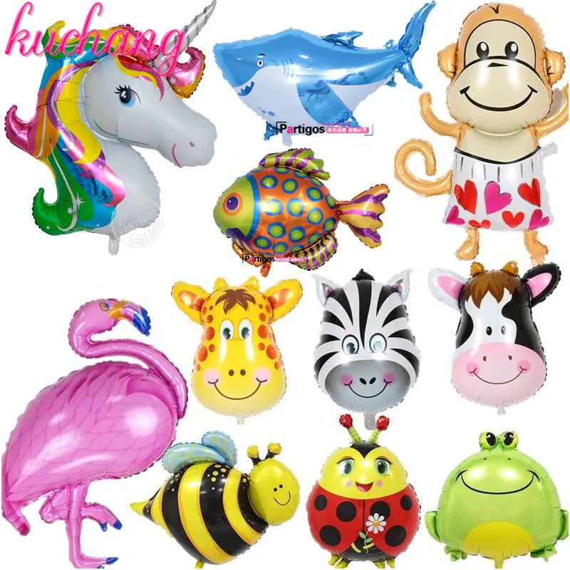 

Rainbow Unicorn horse Aluminum Foil Balloons America Imported Cartoon Animal Balloon Helium Float Ball Kid's Toy Gift