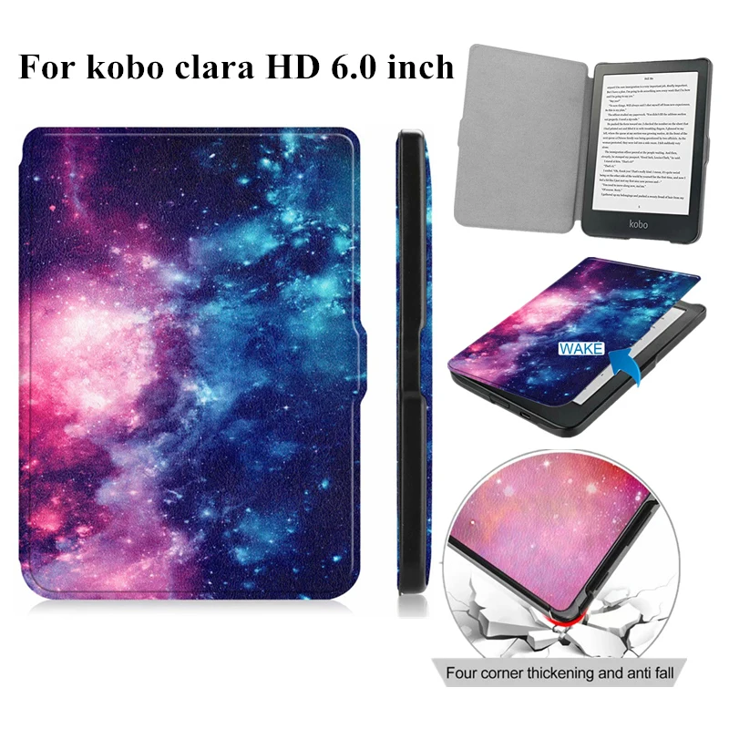 Новый Магнитный чехол для kobo clara HD 6 0 дюймов ультра тонкий из ТПУ ПУ кожа защитный +