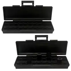 Aidetek черный пластик toolbox ESD безопасный SMD запчасти коробка w/40 бункеров анти-статики коробка для хранения Организатор резисторный