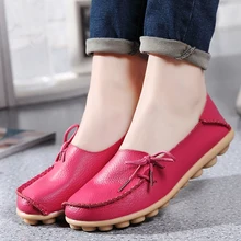 Красивая новая обувь из натуральной кожи; женские мокасины; Лоферы для мам; мягкая повседневная обувь на плоской подошве для отдыха; обувь на плоской подошве для вождения; большие размеры 25-66; O1161
