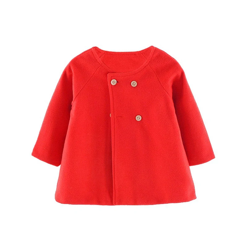 

Baby Coat for Girl Toddler Girls Kids Button Coat Outwear Jacket Clothes Long Sleeve Girls Wool Winter Coats