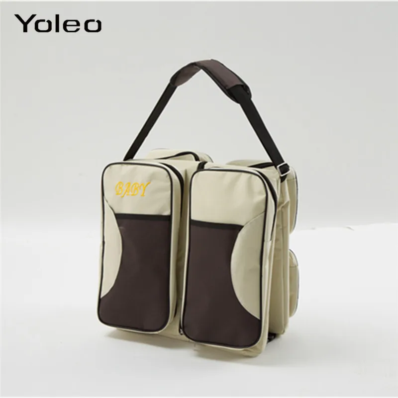  Newborn Baby Portable Travel Foldable Baby Bed Infant Changing Diapers Baby Cot Mummy Pack Bag Newb