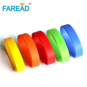 

Free shipping 13.56mhz Ntag216 RFID Wristband Bracelet 100pcs/lot