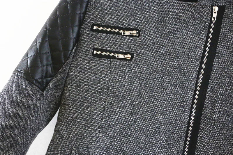 Зимние готические пальто с капюшоном на молнии, тонкая верхняя одежда на молнии, модные Лоскутные черные женские теплые ветрозащитные осенние пальто