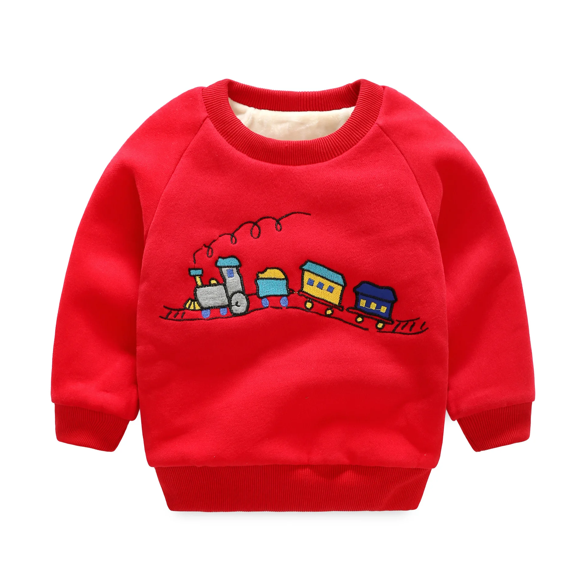 

Mioigee 2019 Children Sweatshirt Kids Plus Velvet Long Sleeve Baby Boy Autumn Winter Hoodies Sweatshirts Christmas Clothing 3-7T